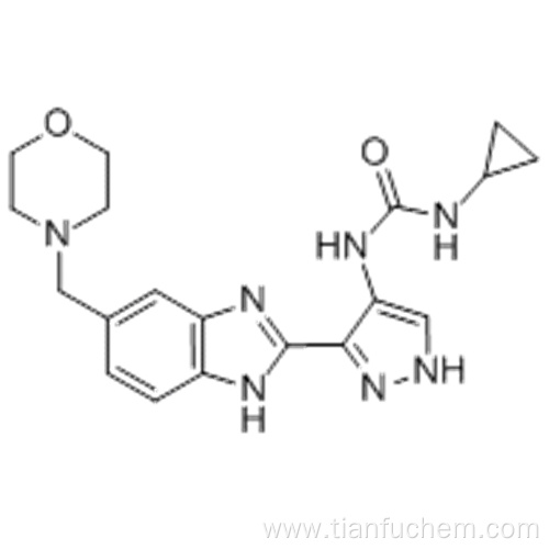 1-Cyclopropyl-3-(3-(5-(morpholinomethyl)-1H-benzo[d]imidazol-2-yl)-1H-pyrazol-4-yl)urea CAS 896466-04-9